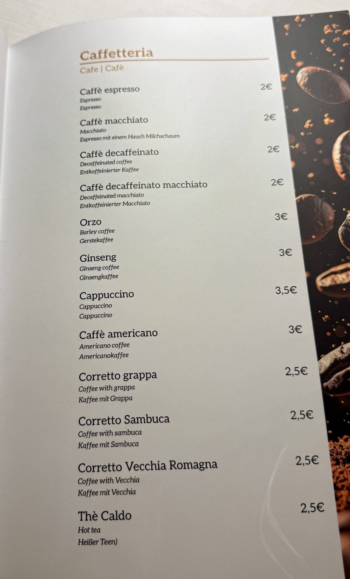 Menu di Osteria Al Pescatore 