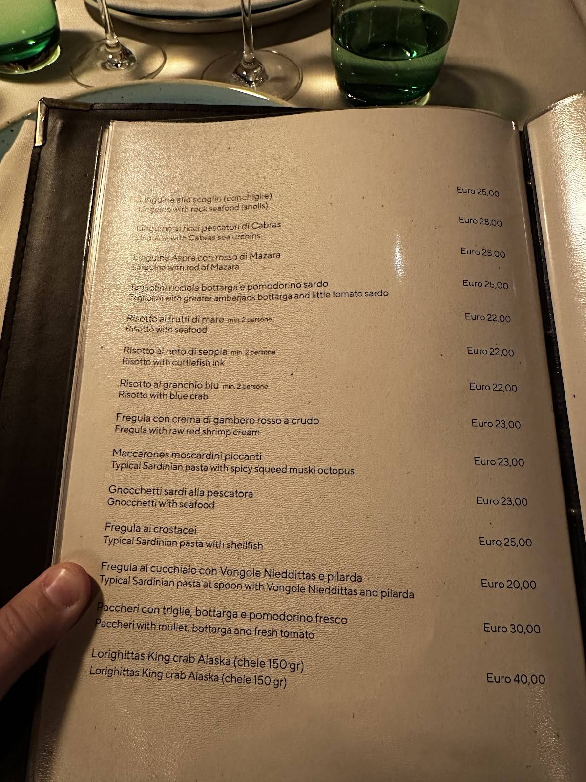Menu di Osteria Molo 13 