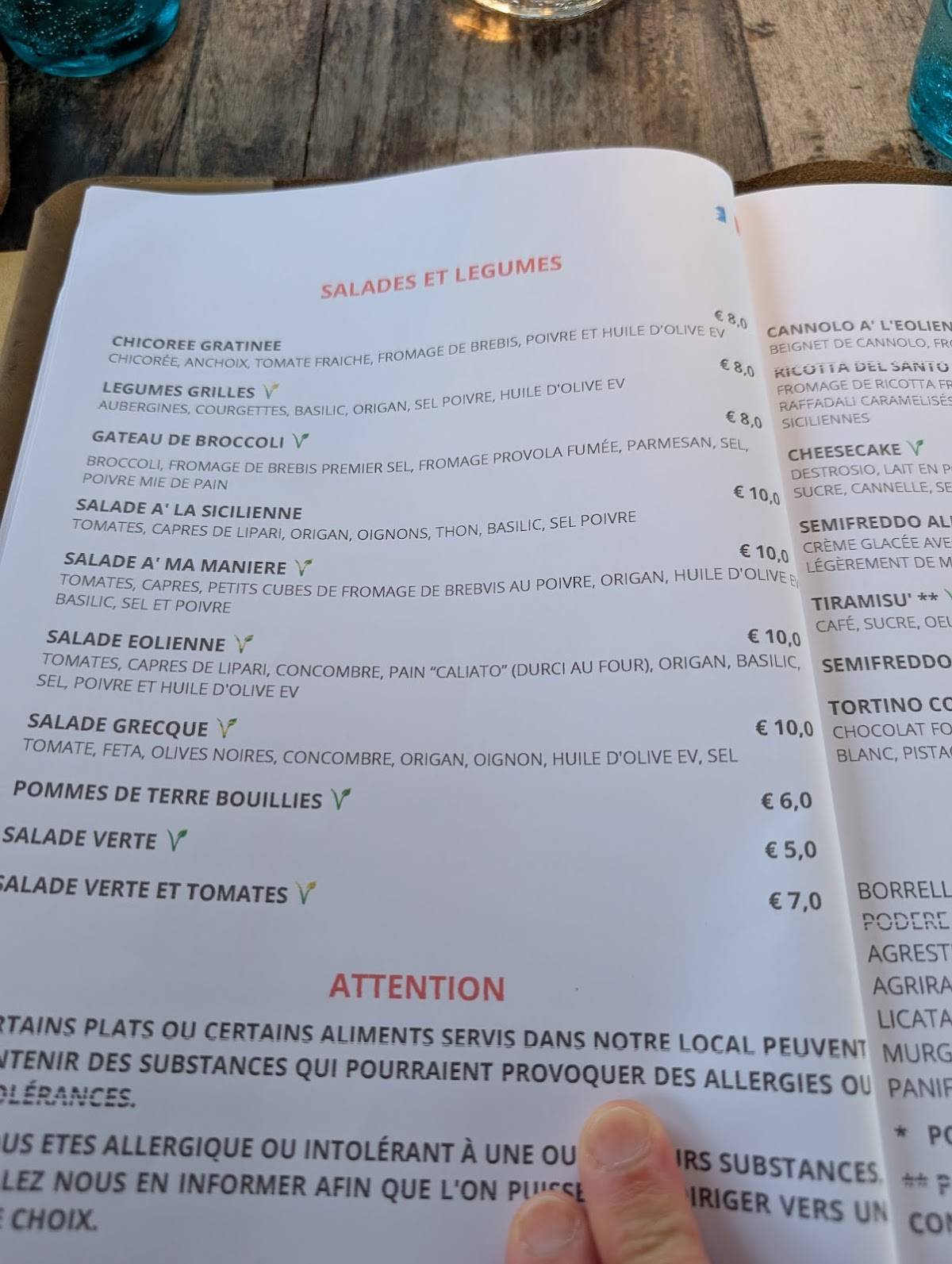 Menu di Osteria San Bartolo 