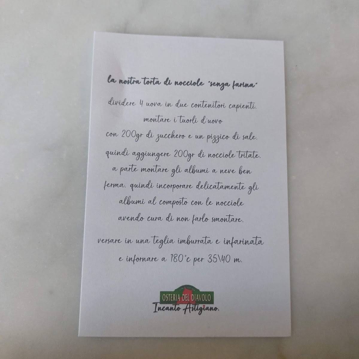 Menu di Osteria del Diavolo 
