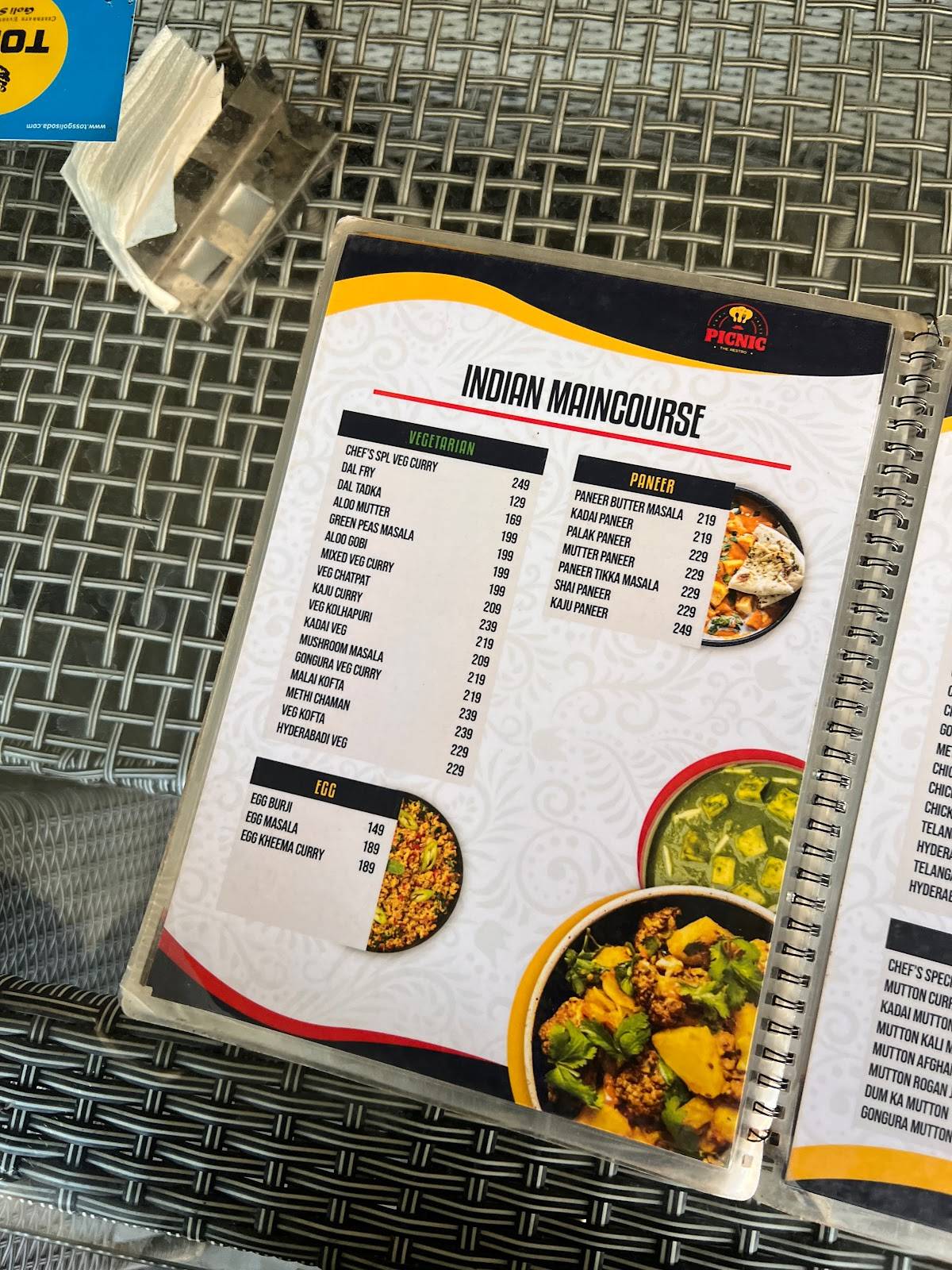 Menu at PICNIC THE RESTRO (Family Restaurant), Secunderabad