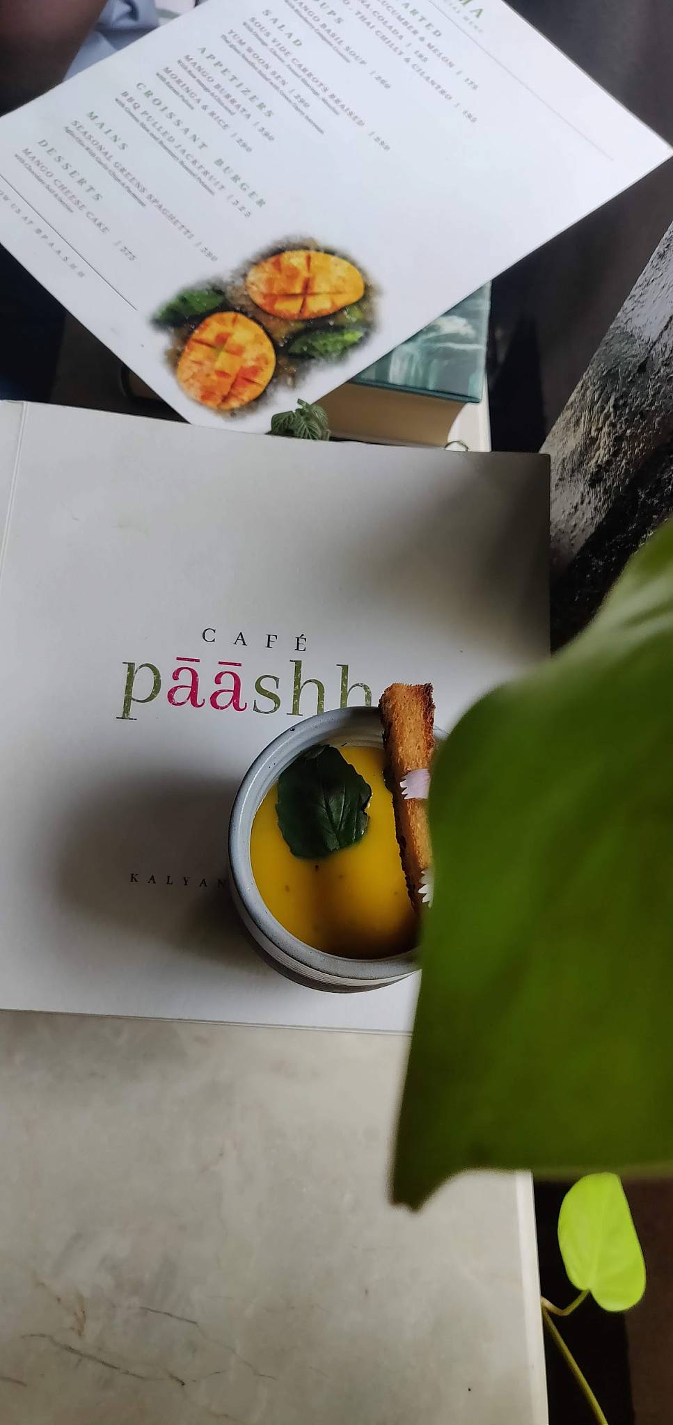 Paashh menu