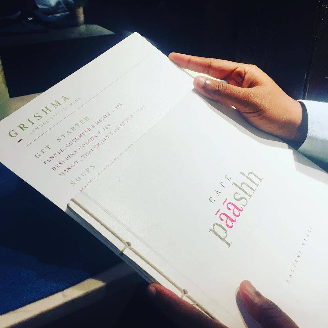 Paashh menu