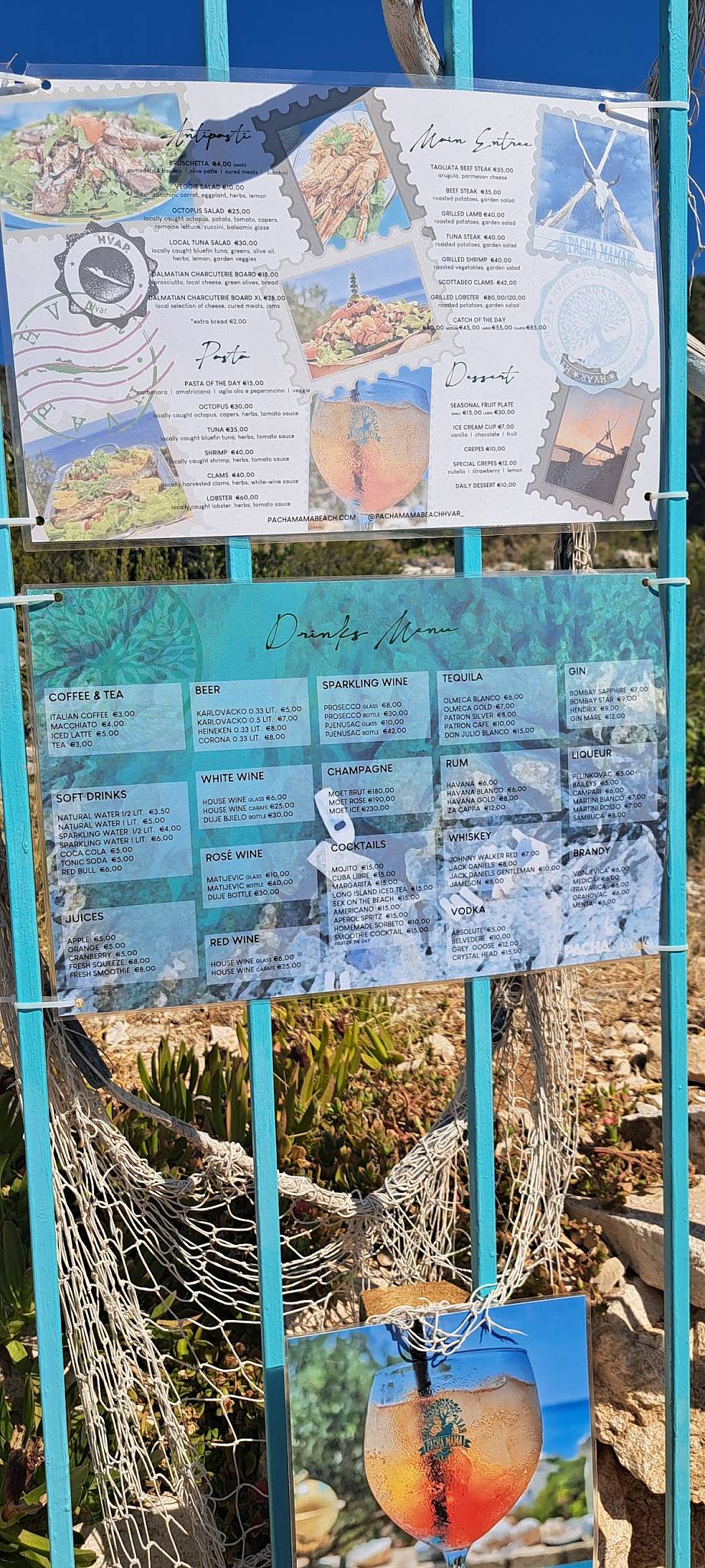 Menu di Pachamama Beach 