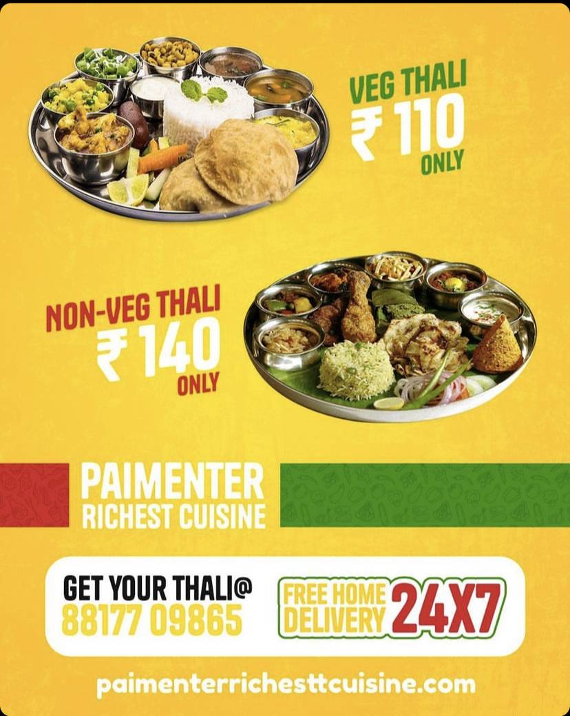 Paimenter richest cuisine the cloud kitchen menu