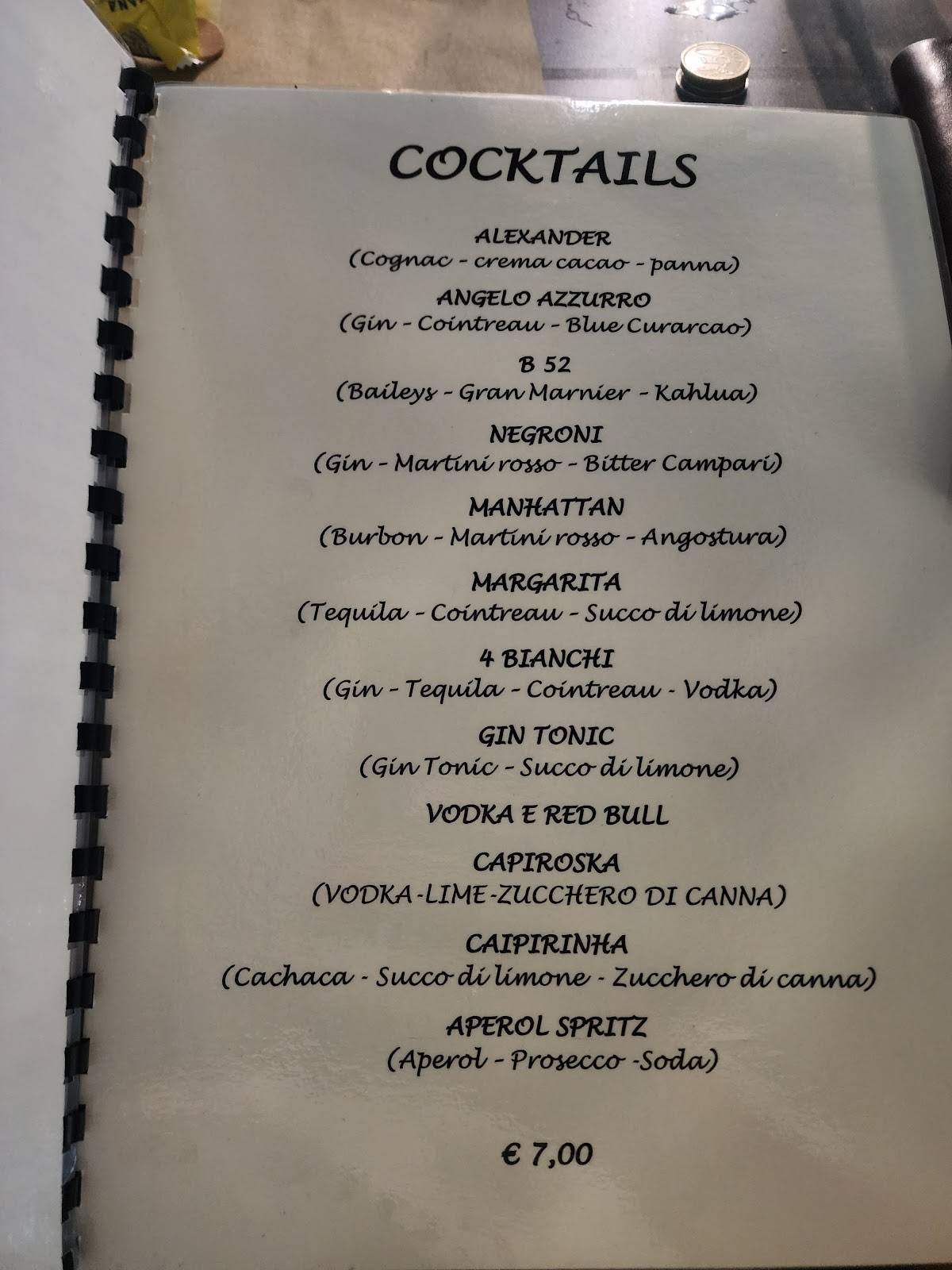 Menu di Orient Express 