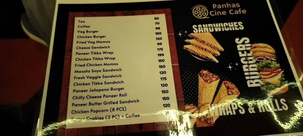 Panhas Cine Cafe menu