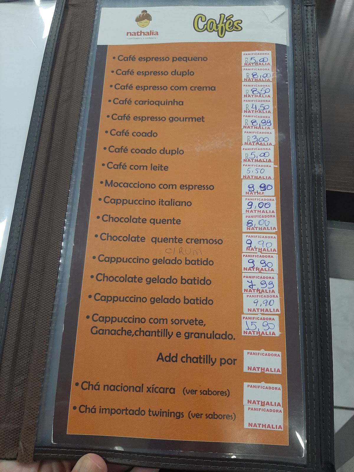 Panificadora Nathália / Coffee Break Empresarial Outros cardápio