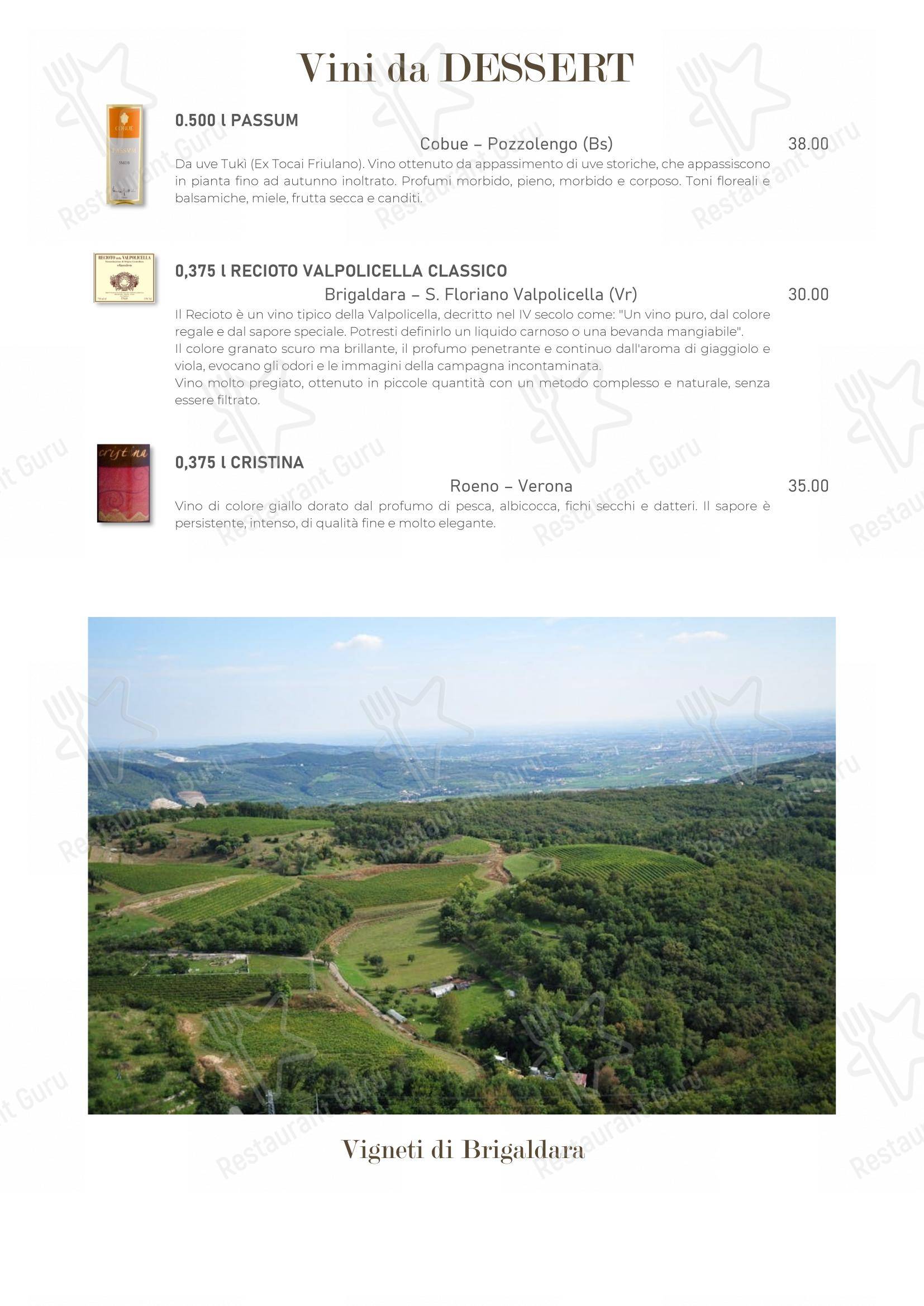 Menu di Papillon - Menu
