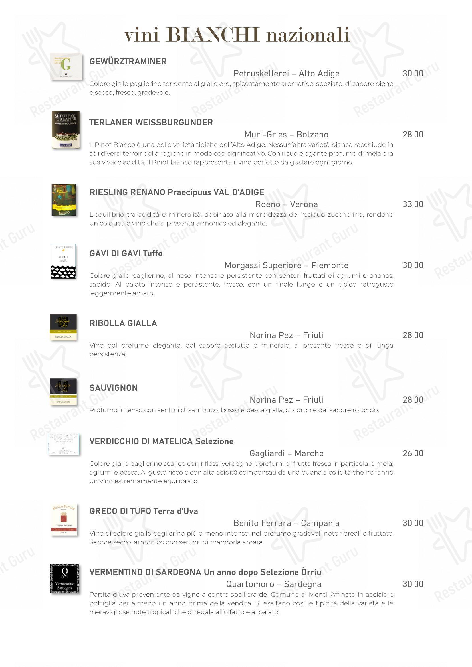 Menu per Papillon in Salò