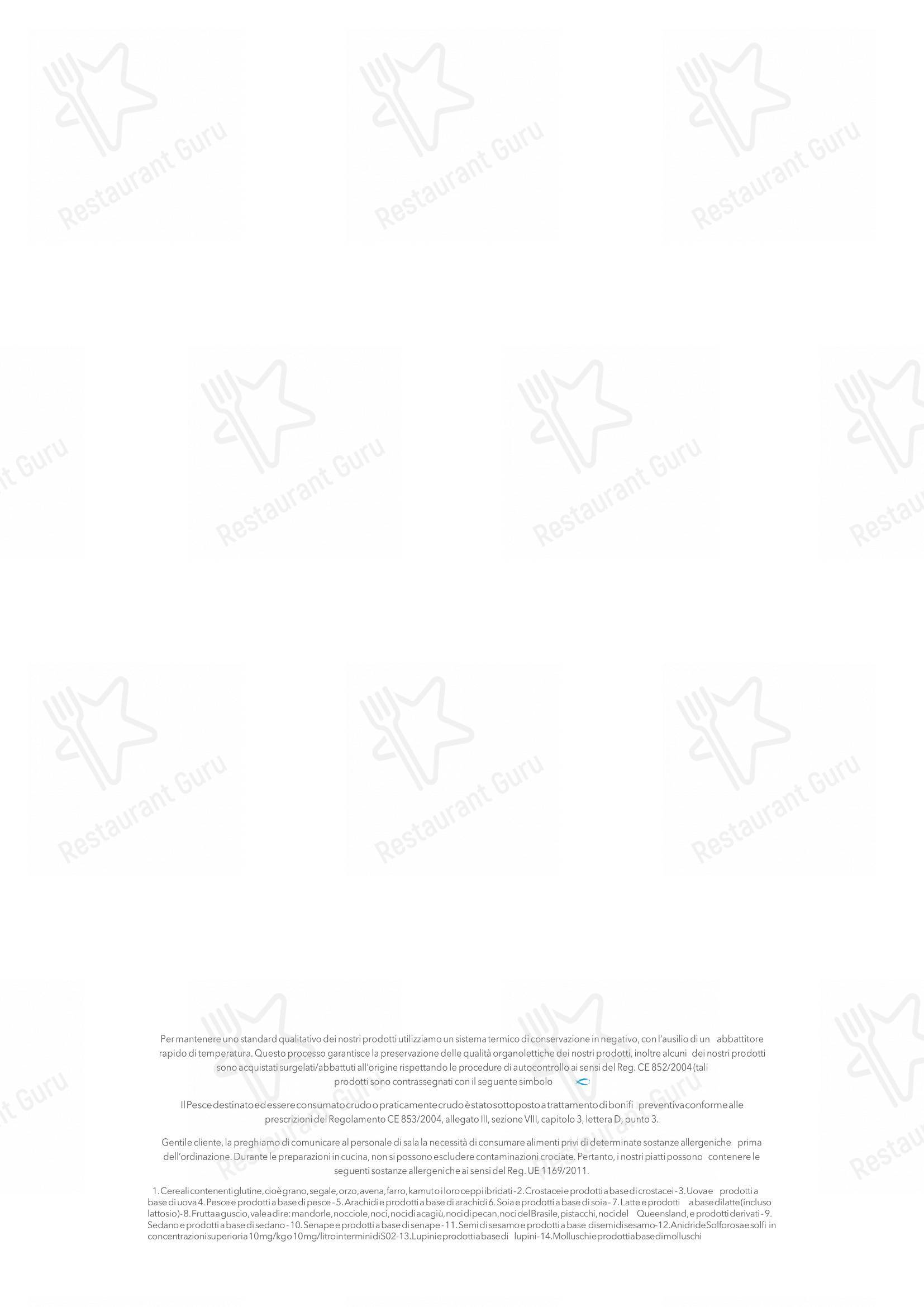 Menu bar per Pascucci al Porticciolo in Fiumicino