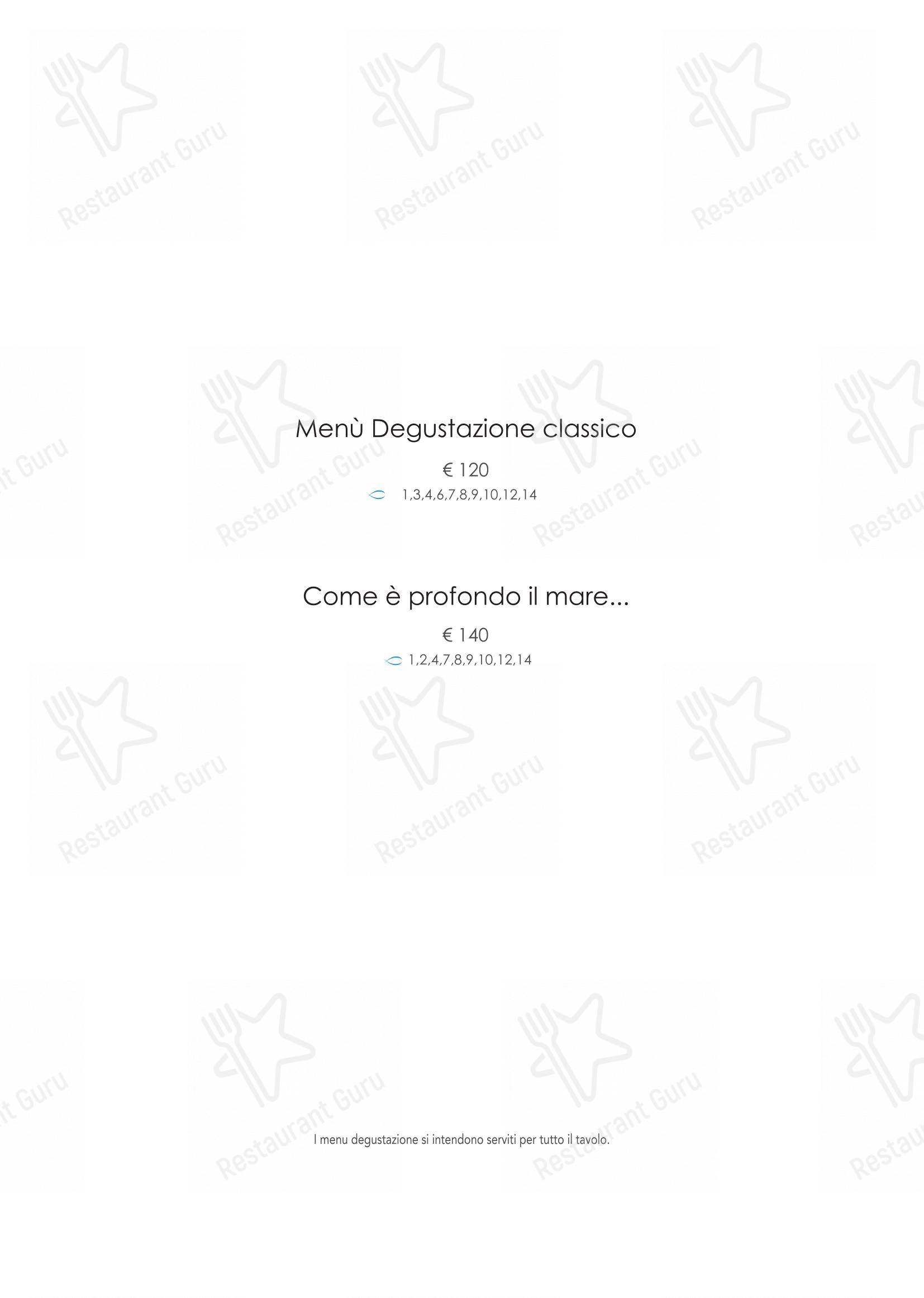 Menu di Pascucci al Porticciolo - Menu