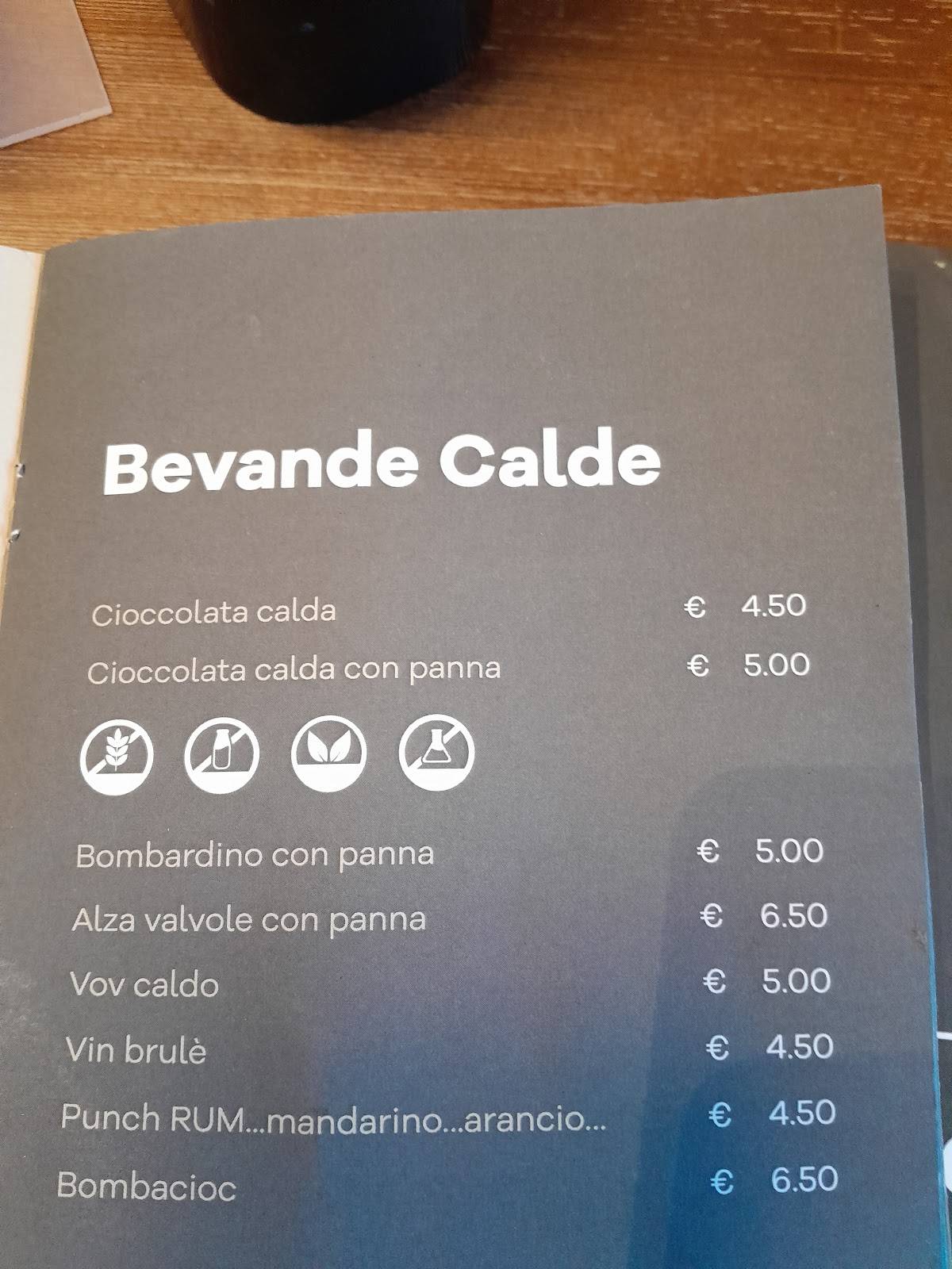 Menu di Pasticceria Dolci Note 