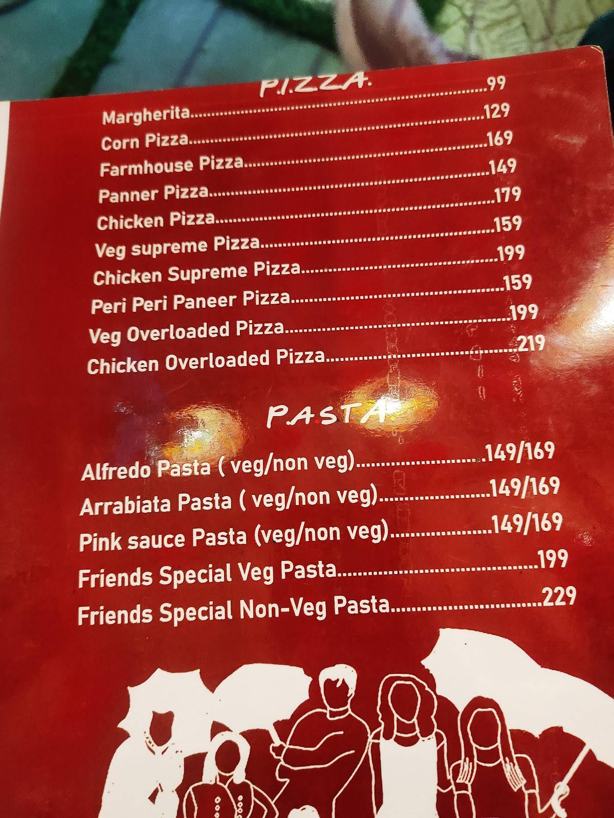 FRIENDS CAFE menu