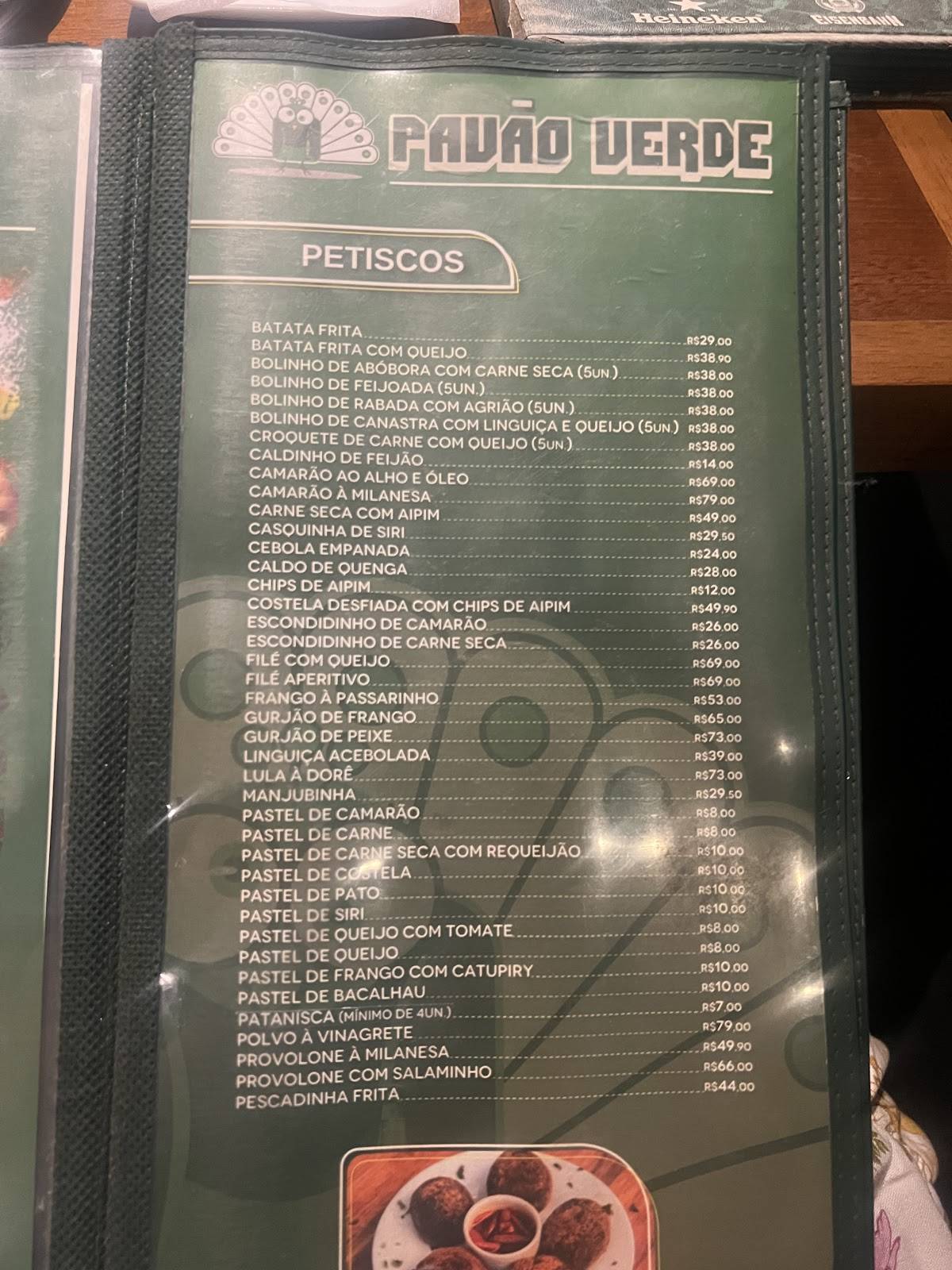 Restaurante Copa Green cardápio