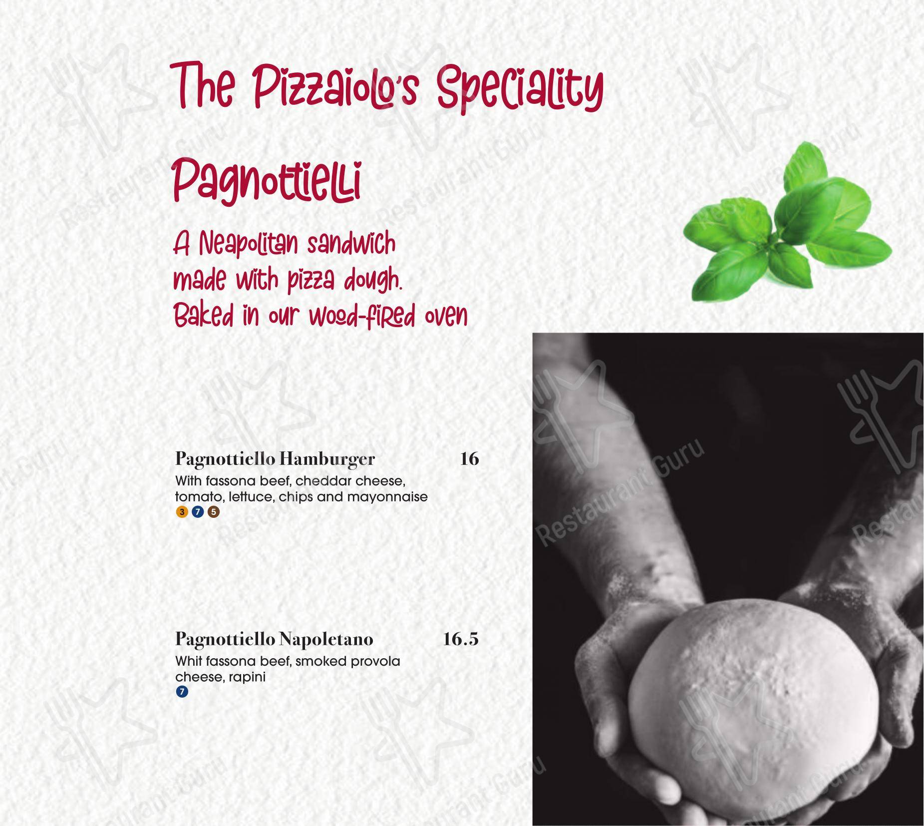 Menu di Peperino e Milano - Основное меню