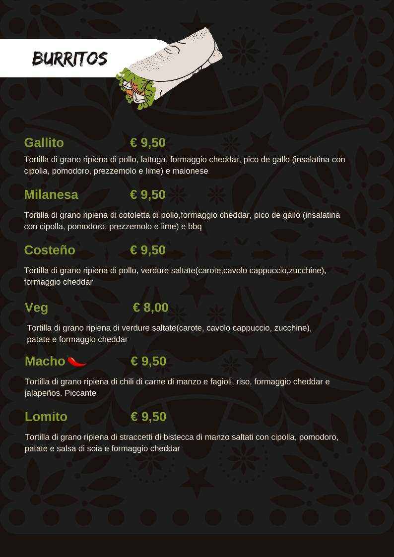 Menu di Coast to Coast 