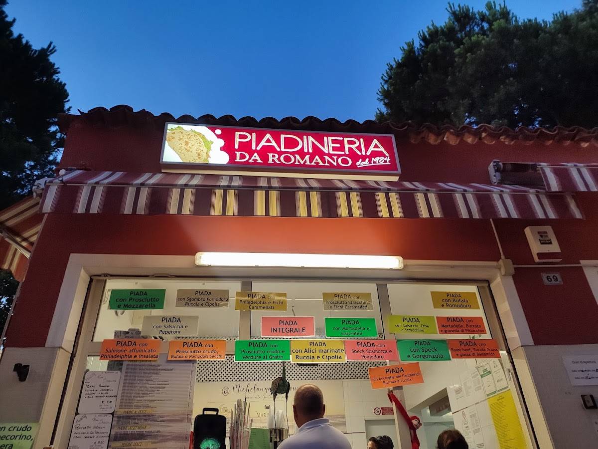 Menu di Piadineria Da Romano 