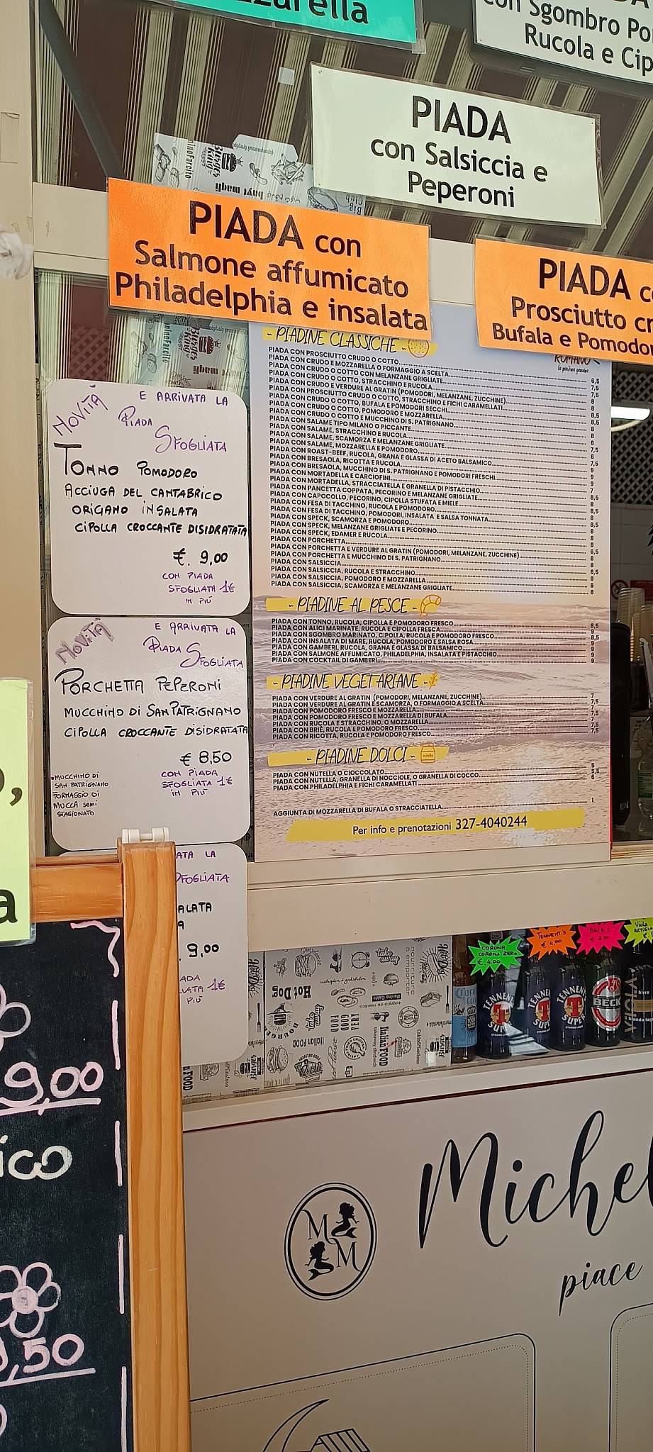 Menu di Piadineria Da Romano 