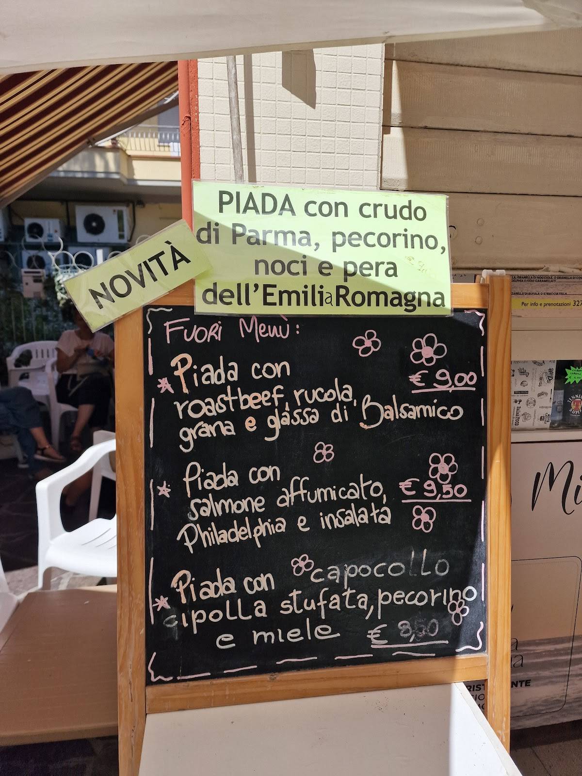 Menu di Piadineria Da Romano 