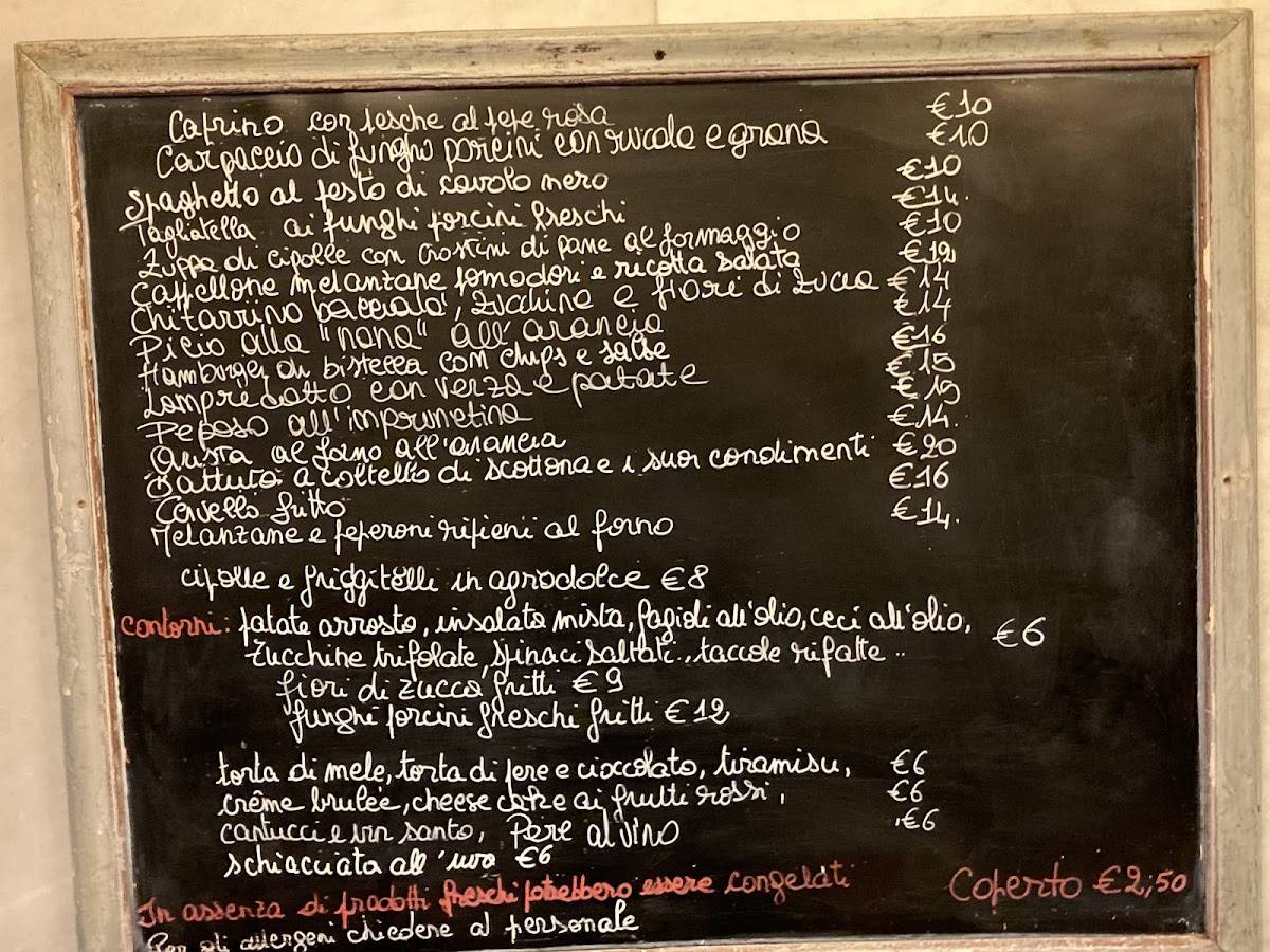 Menu di Piatti e Fagotti 
