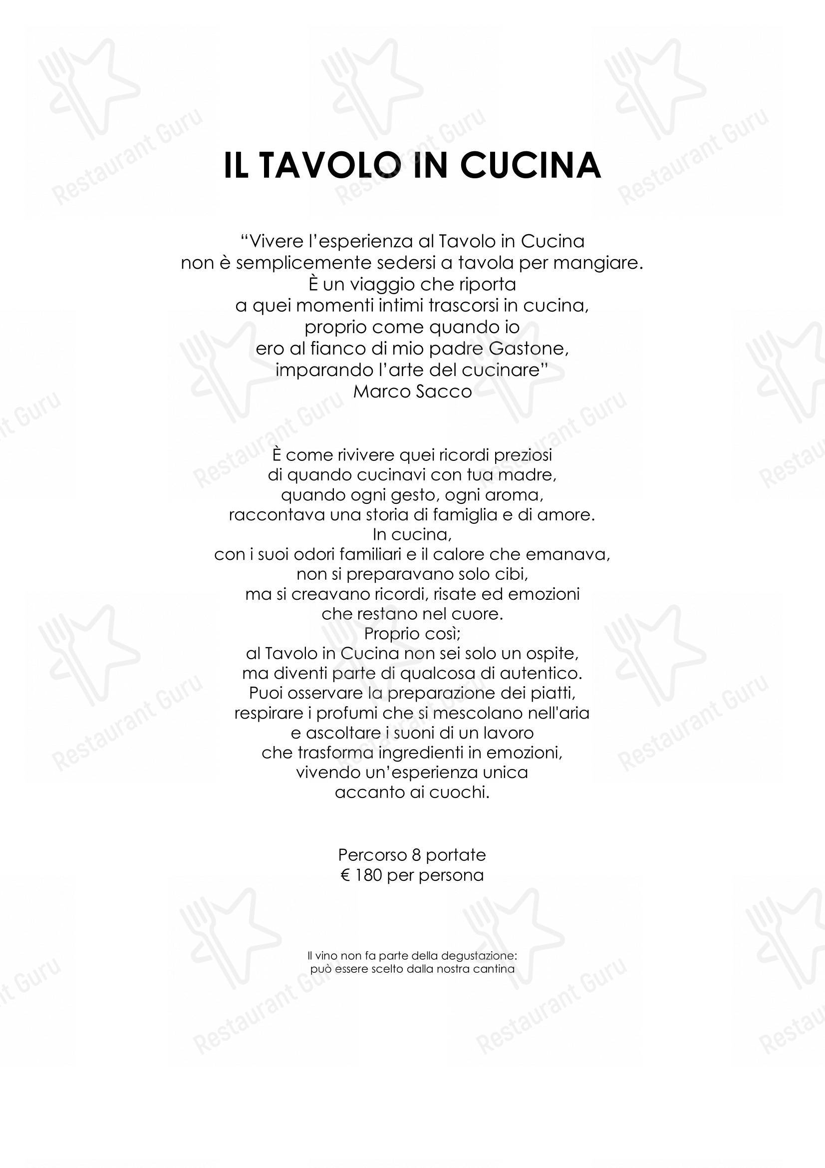 Крафт меню per Ristorante Piccolo Lago in Fondotoce