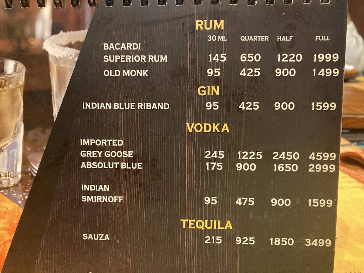 Pirates Of Grill menu