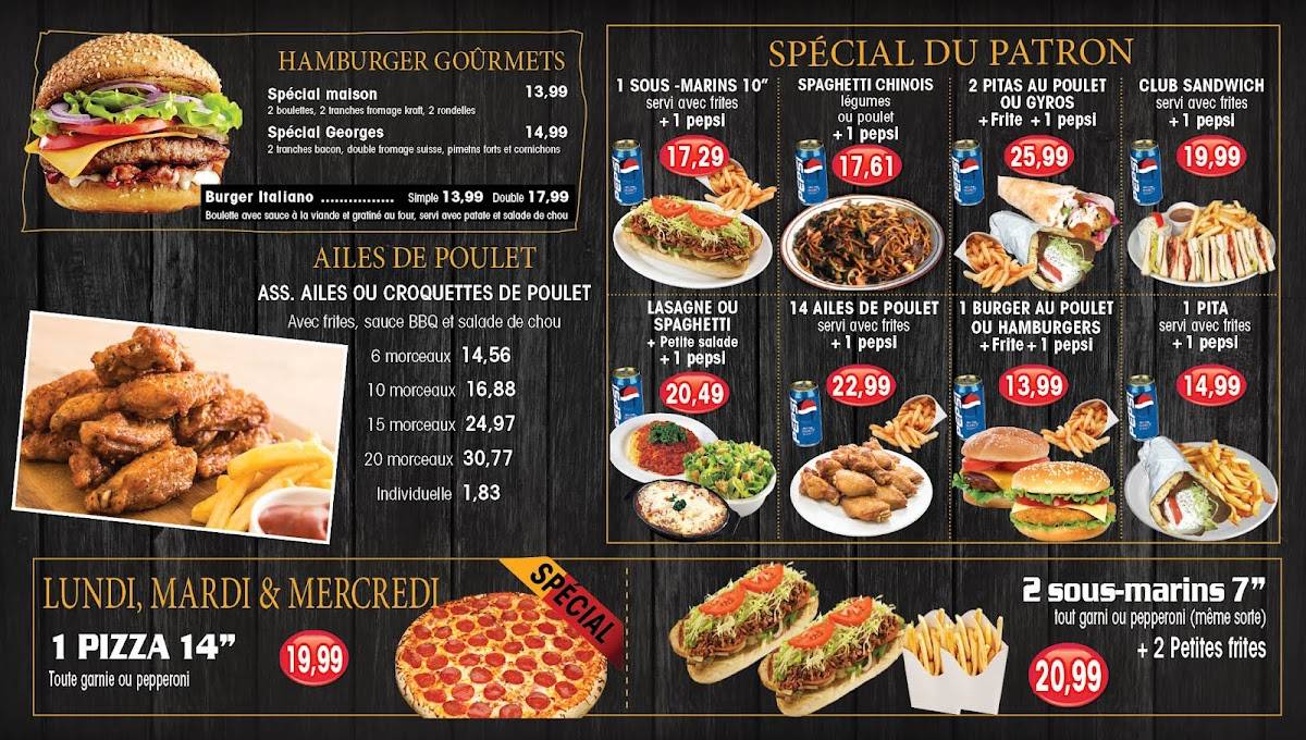 Menu de Restaurant Barba's