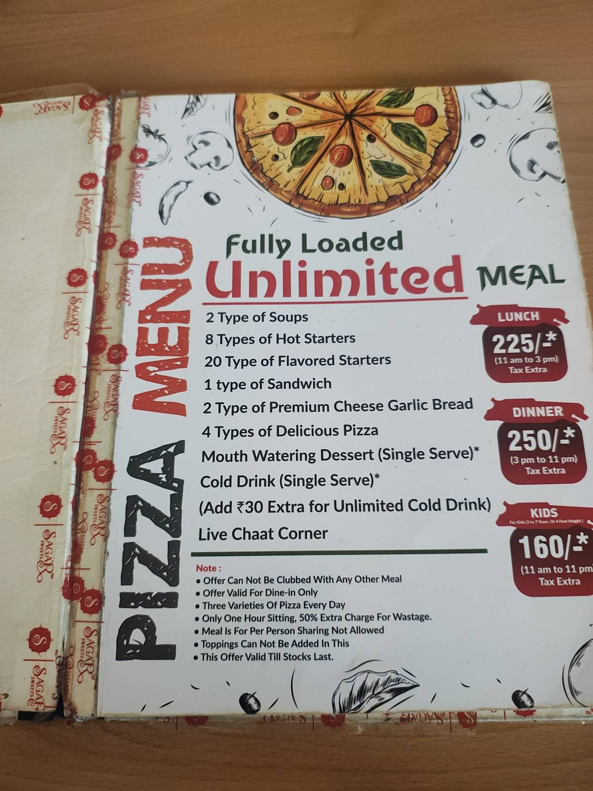 Pizza Burst Nashik menu