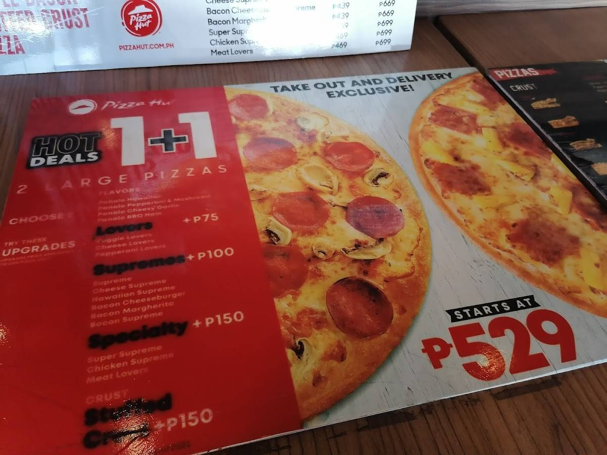 Menu at Pizza Hut Baguio Marcos Hiway pizzeria, Baguio, Pizza Hut