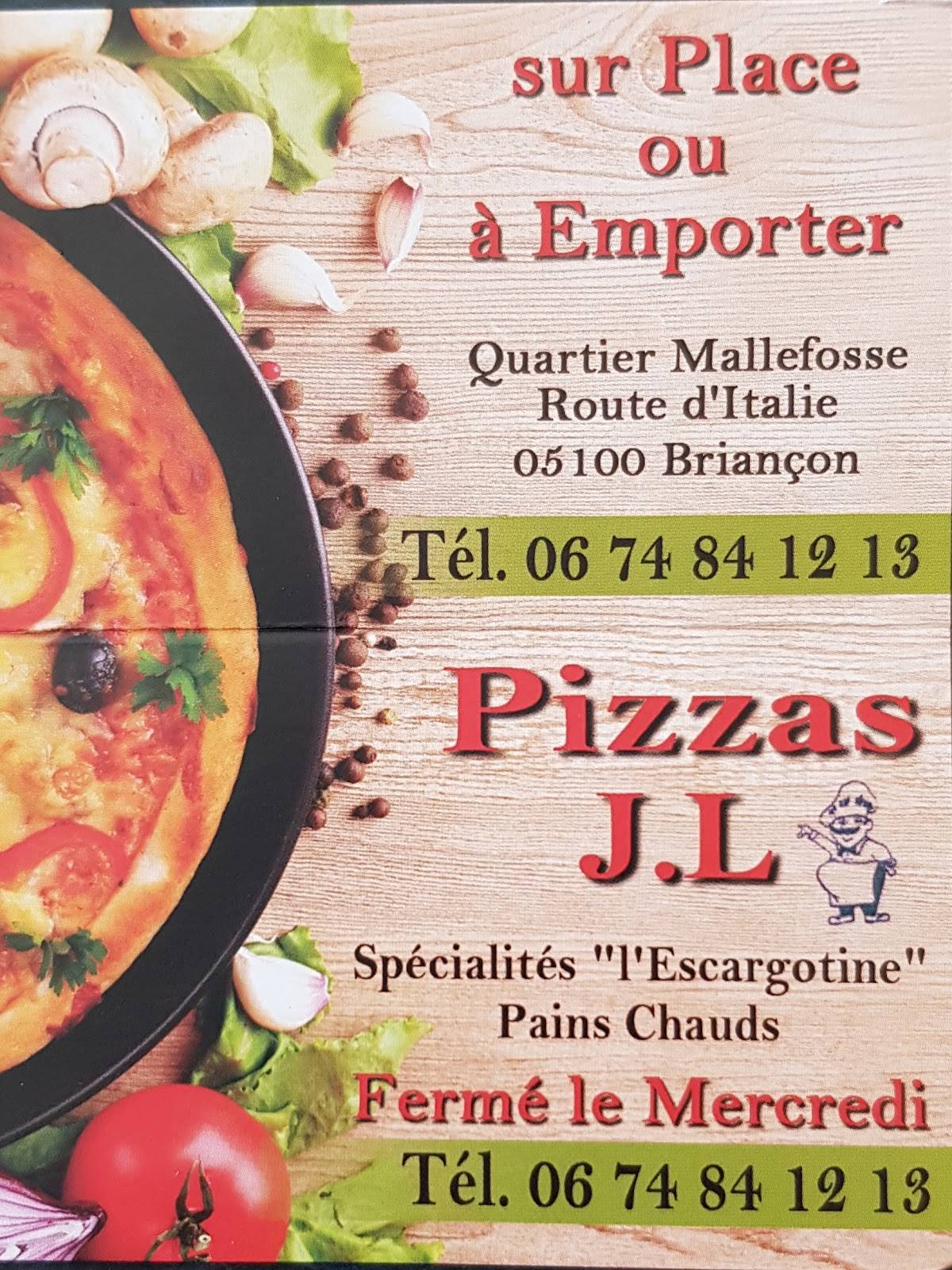 Menu de Pizza JL