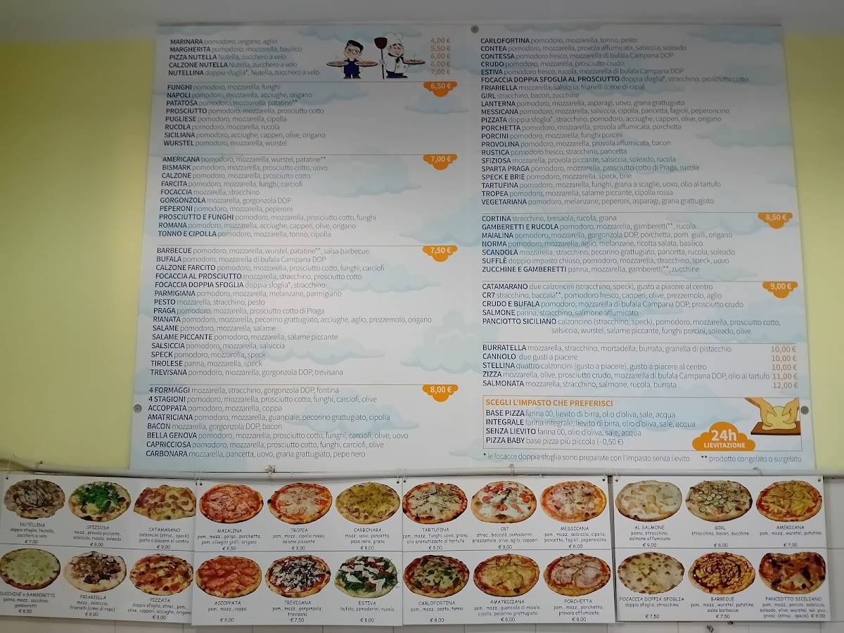 Menu di Pizza Nuvola Di Belluardo Ignazio 