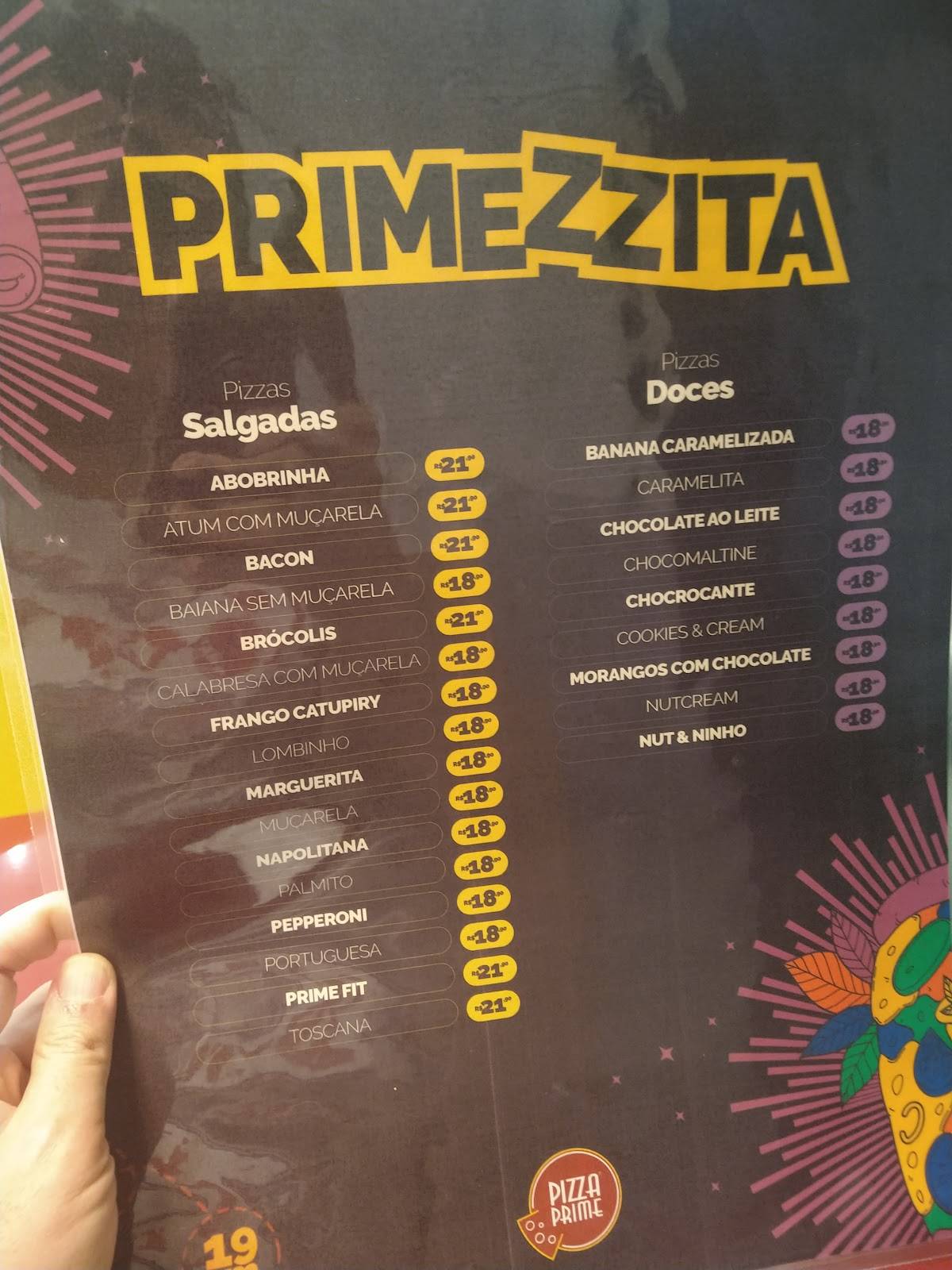 Pizza Prime Pizzaria em Bauru cardápio