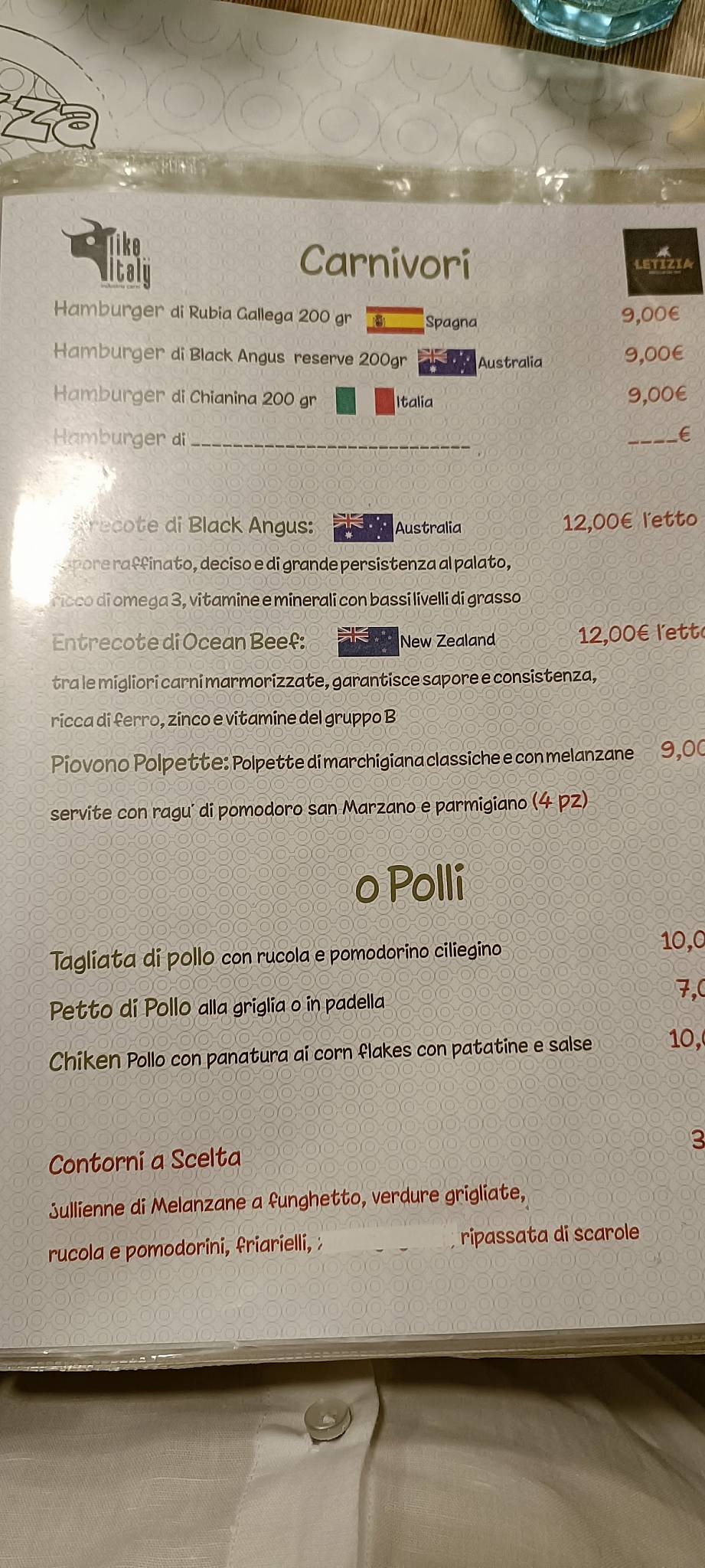 Menu di Pizza & Babbà SMCV 