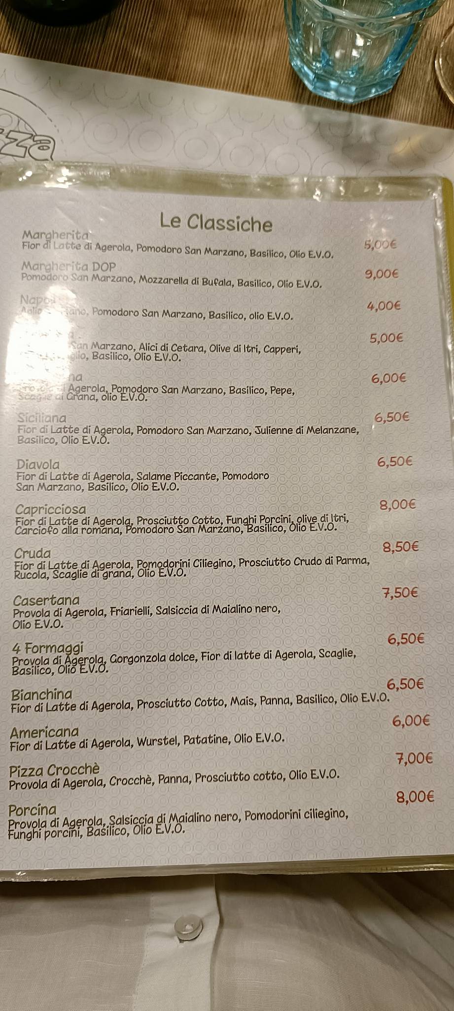 Menu di Pizza & Babbà SMCV 