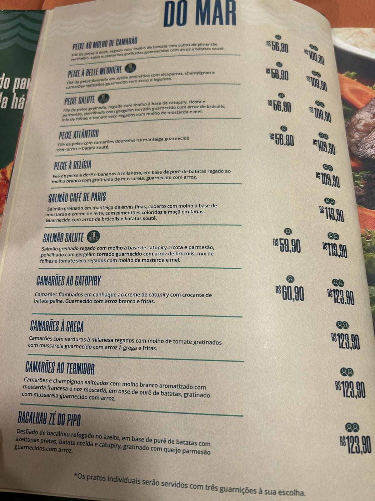Restaurante e Pizzaria Atlântico cardápio