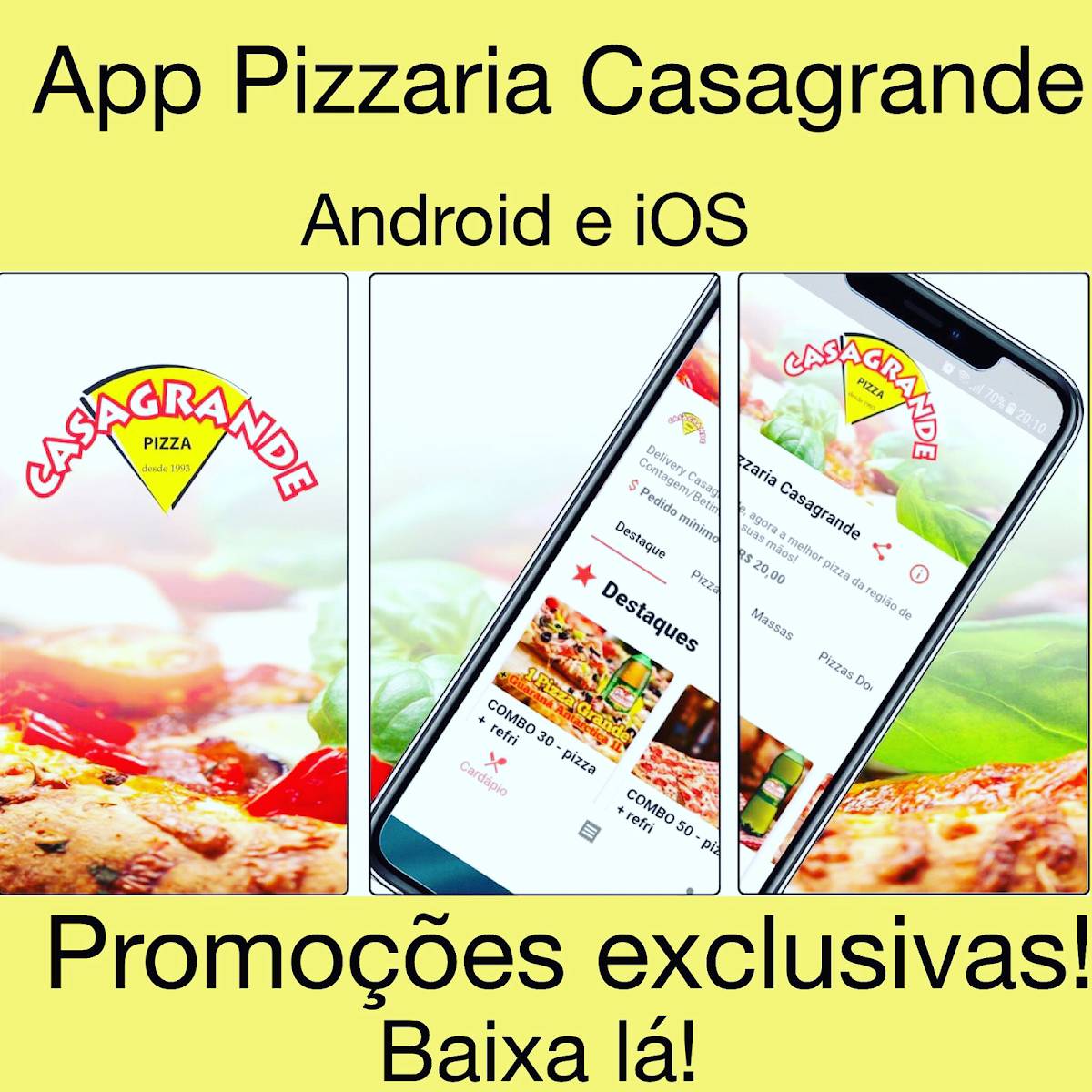 casa grande cardápio