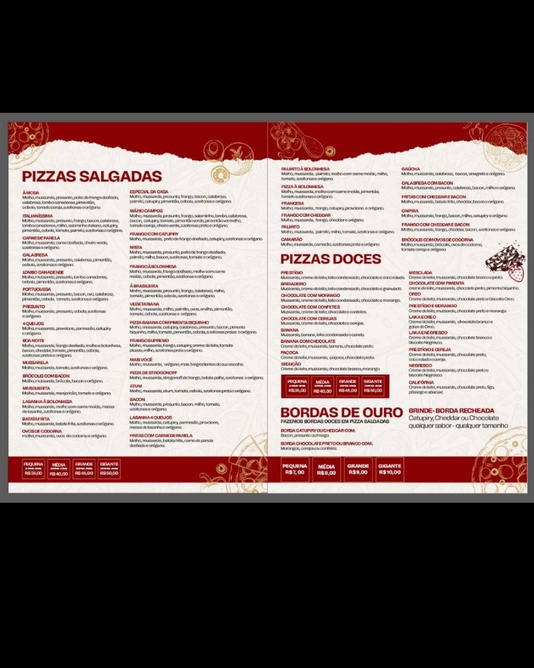 Pizzaria Delivery Boa Noite cardápio