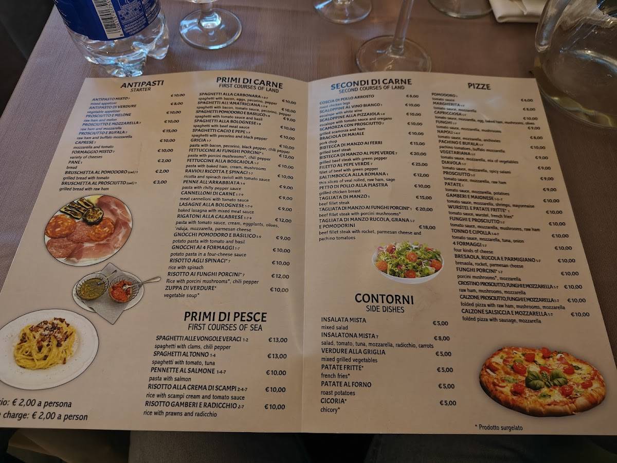 Menu di Ristorante Andrea 