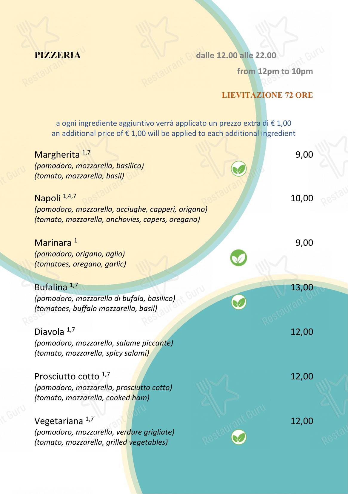 Menu bar per Cafe Bellini in Moltrasio