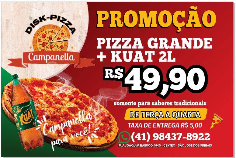 Campanella Disk Pizzas cardápio