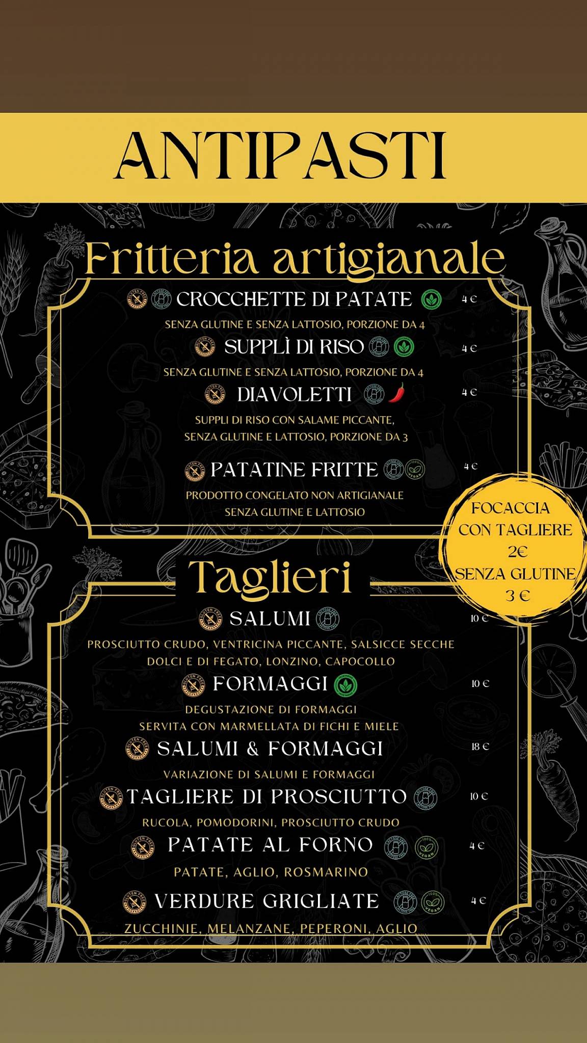 Menu di Pizzeria DAMA 