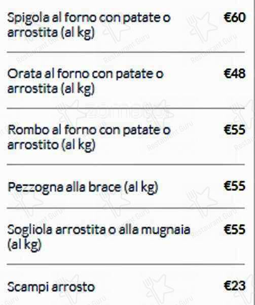 Menu de Il Focolare