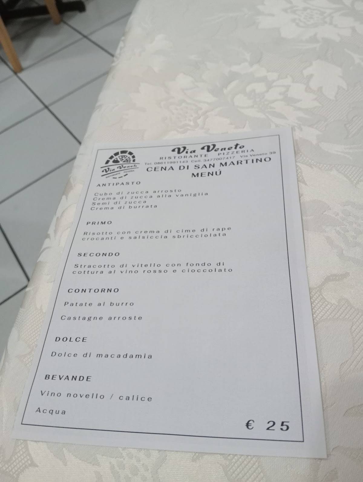 Menu di Pizzeria La Contea 