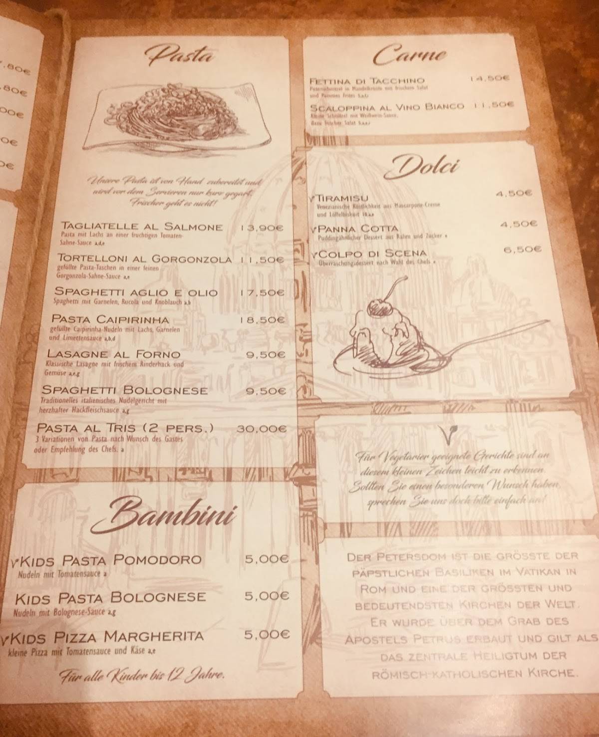 Speisekarte von La Coppia ZS restaurant, Simmerath