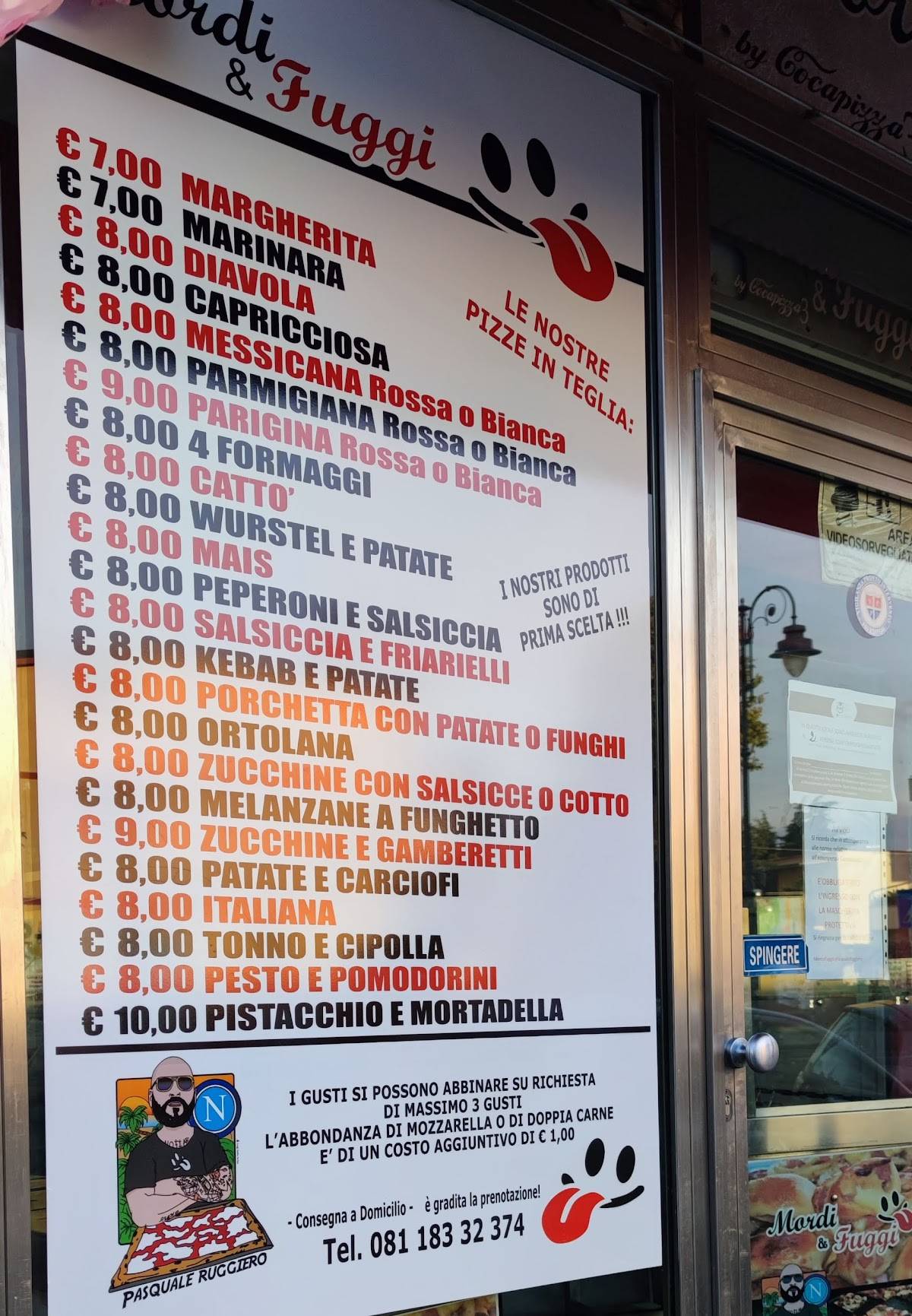 Menu di Mordi & Fuggi by Pasquale Ruggiero UNICA SEDE FRATTAMINORE 