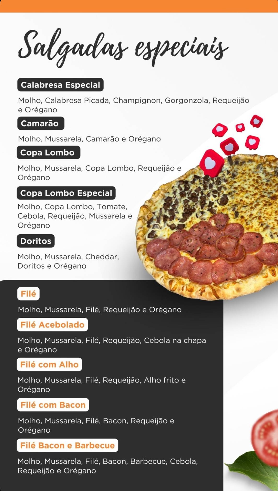 Paiol Pizzas e Petiscos cardápio