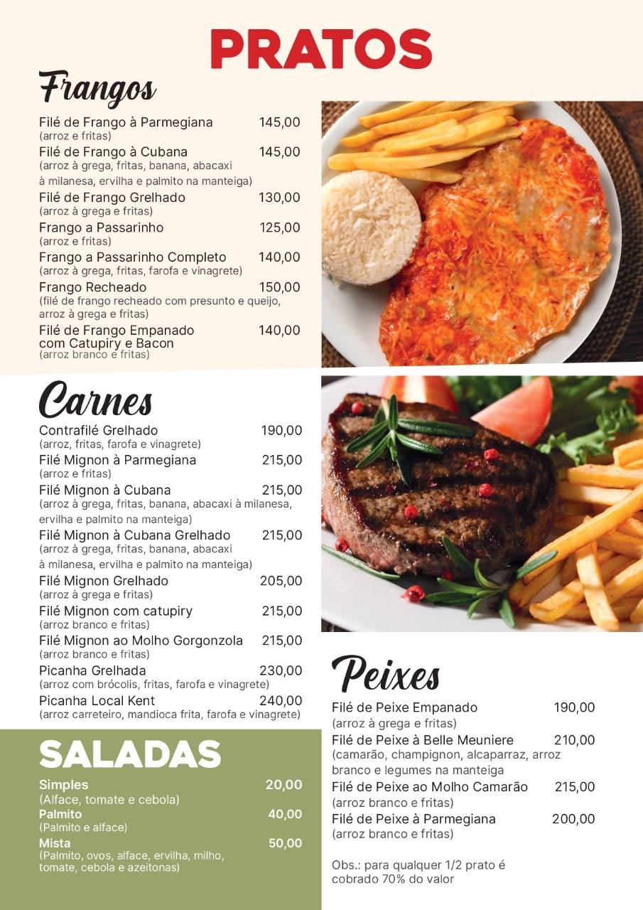 Pizzaria Local Kent cardápio