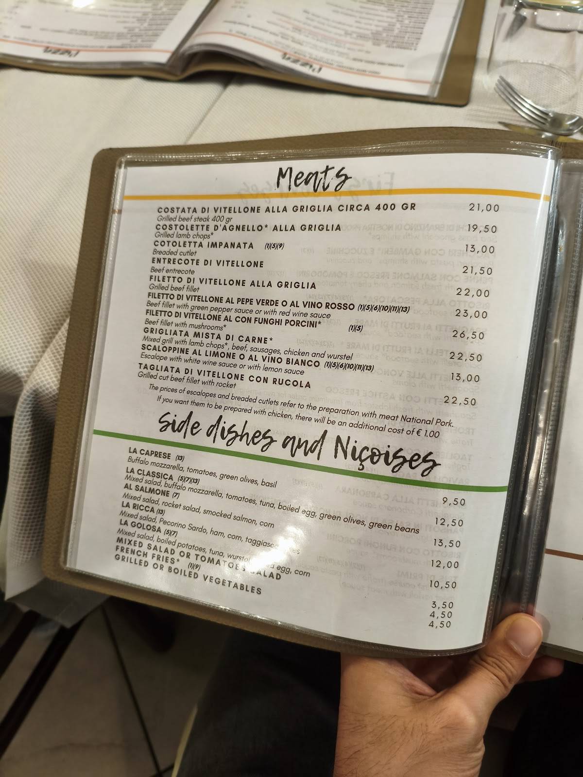 Menu di Pizzeria Ristorante Piedigrotta - Corso Torino 