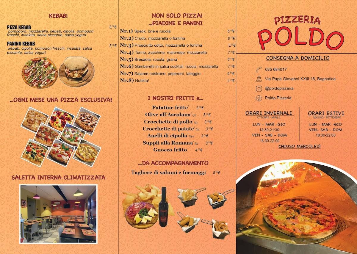 Menu di Pizzeria Poldo 